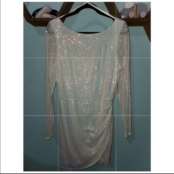 Ivy Embroidered Sequin Mini Dress 